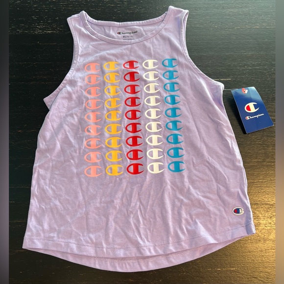 Champion Girls Tank Top with Rainbow C Logos Medium (10/12) - Picture 2 of 7